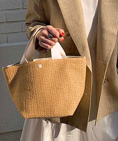セール】ナチュラルミニかごバッグ（かごバッグ）｜DAY CLOSET（デイ