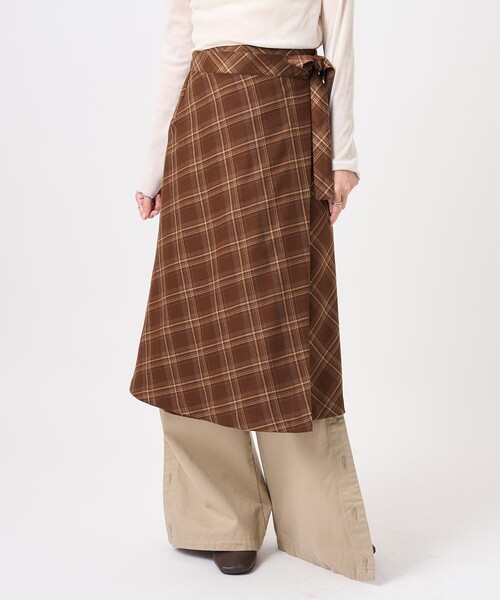 セール】チェック ラップスカート/巻きスカート（スカート）｜FREAK'S