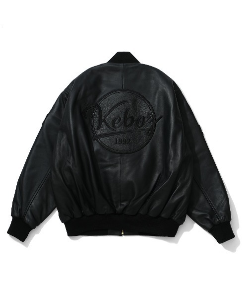 KEBOZ（ケボズ）の「LEATHER VARSITY JACKET（スタジャン）」 - WEAR