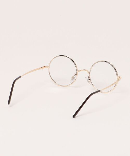 ROUND CLEAR LENS GLASSES / メタルフレーム ラウンド型 メガネ 伊達