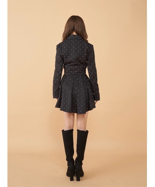 セール】バックコンシャスジャケットミニワンピース（ワンピース