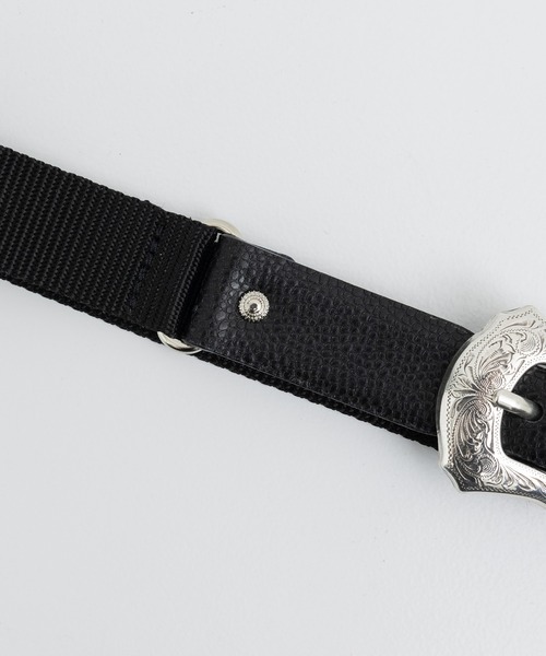 TOGA（トーガ）の「【TOGA TOO/トーガトゥ】Leather nylon belt/レザー