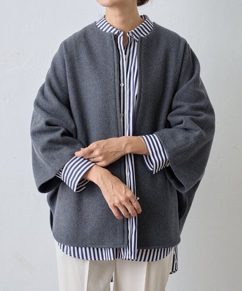 BEARDSLEY（ビアズリー）の「ウールポンチョコート（その他アウター