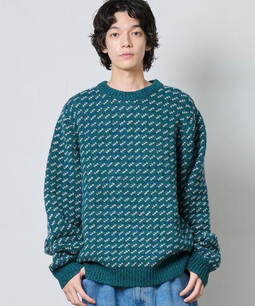 ビーンズ・クラシック・ラグ・ウール・セーター、クルーネック