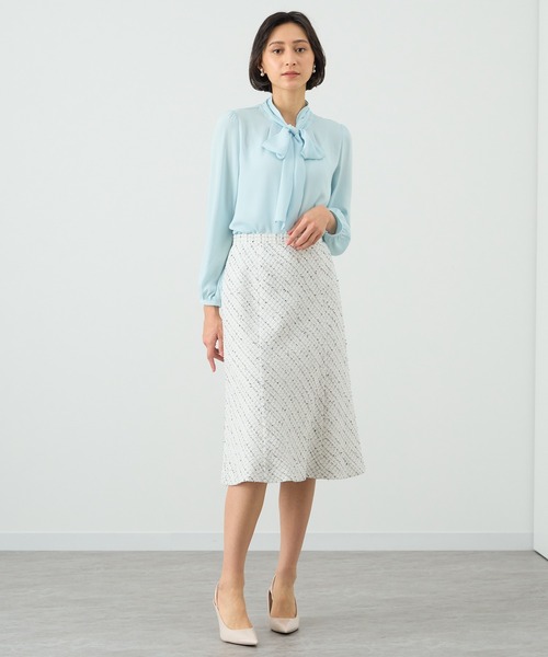 新品タグ付き ANAYI バックサテンボウタイブラウス 38 ANAYI（アナイ