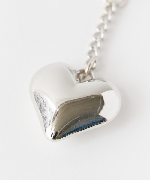 シルバーチャーム キーホルダー バッグチャーム ハート＆スター