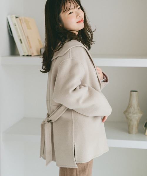 ウールリバーミドルコート 【低身長・小柄女性】（その他アウター