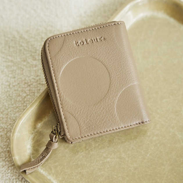 2026春夏新作｜カウレザードットミニファスナーウォレット｜本革