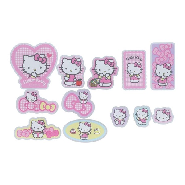 レア ハローキティ シール パック ピンク リボン フレーク シール 2011