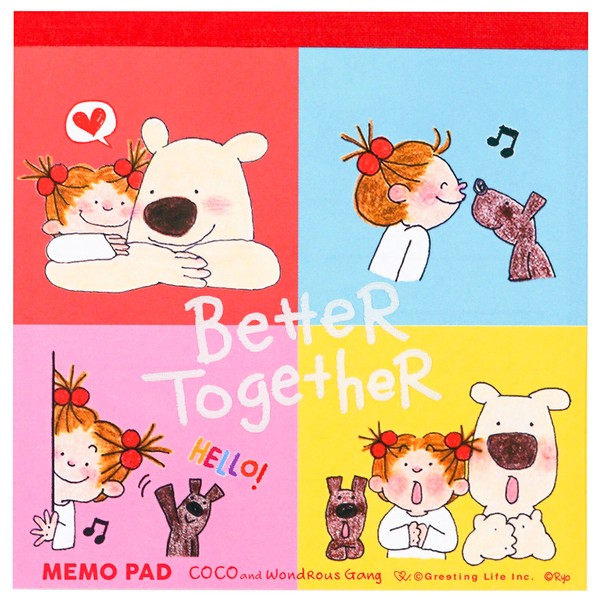 ココちゃん スクエアメモ／ココちゃんの商品ページ｜卸・仕入れサイト