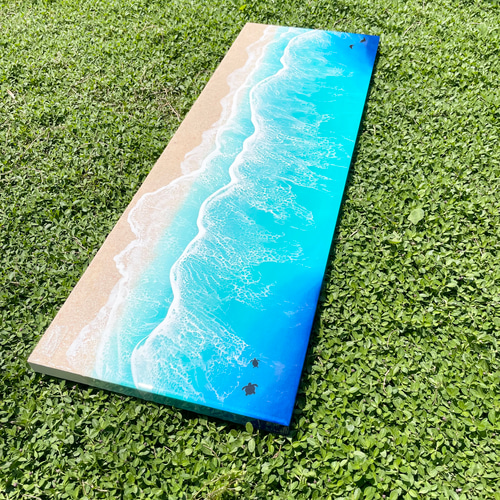 海レジン レジンアート 90cm×30cmオーダーアート その他アート