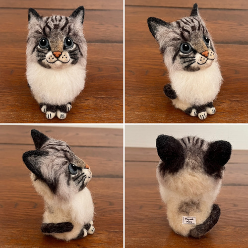 オーダーメイド 受注制作】愛猫で「見上げるネコ。」のオーダーをお
