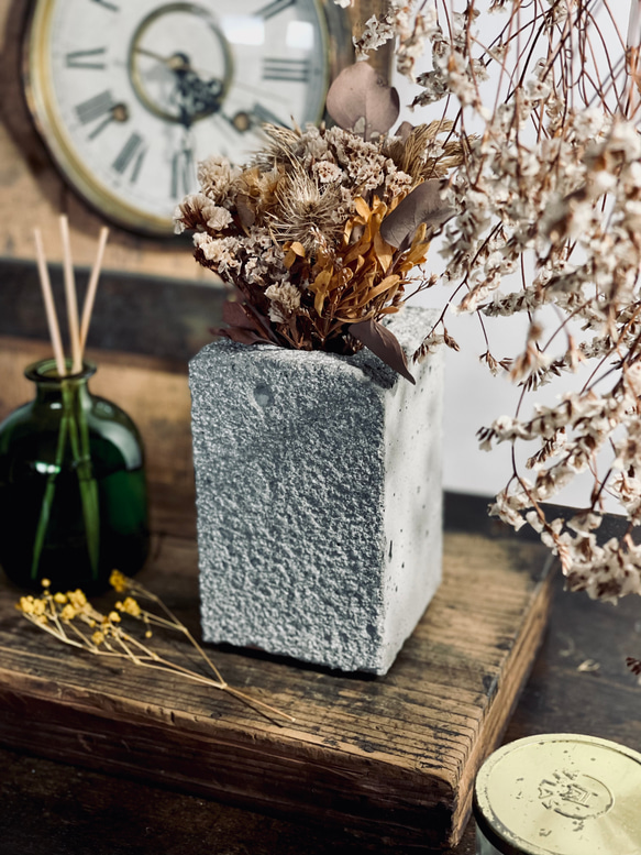 eternal-『花の器』モルタル ドライフラワーでcafeの雰囲気..⭐︎開店