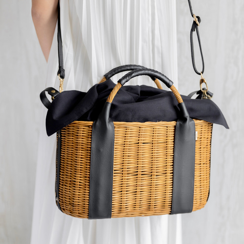 ベビーオーガナイザー 大容量かごバッグ 大きめかごバッグ 肩掛け