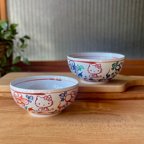 サンリオ ハローキティ×麦山窯 まるぼうる430ml - Hello Kitty 藍