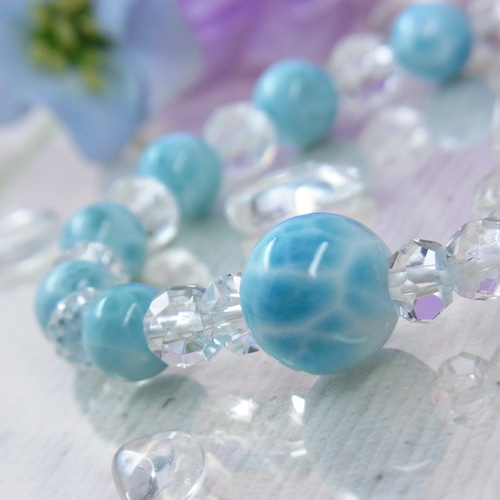 ♥高品質 大粒 ラリマー♥美しいひと粒 ぷるぷる シンプル 素敵 水晶