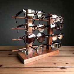 5段 アイアン メガネスタンド サングラススタンド アイアンラック