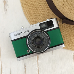 整備済・保証付】オリンパス TRIP35 フィルムカメラ｜マラカイト