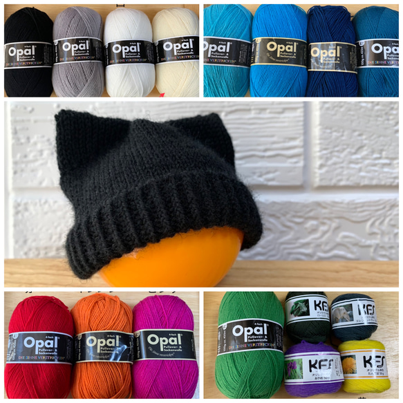 カラーオーダー⭐︎受注制作 】ぬい撮りに！ミニサイズ 猫耳風ニット帽