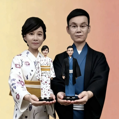 結婚祝い 結婚記念日 結婚式 新郎新婦 オーダーメイド 似顔絵 人形