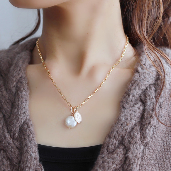 4way 14kgf ボックスチェーンとチャームネックレス ネックレス