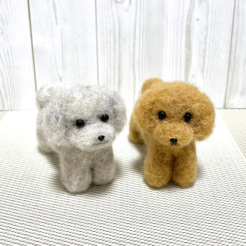 2体注文専用】【受注製作】♡羊毛フェルト トイプードル ミニ♡毛色