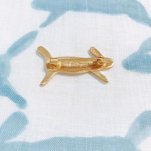 ミナペルホネン風 ブローチ うさぎ mina perhonen 北欧デザイン ブルー