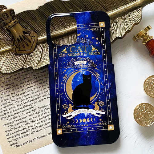 猫の魔導書 〜THE MOONLIGHT CAT〜 iPhoneケース ハードケース / ねこ