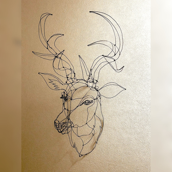 ワイヤーアート 雄鹿 その他インテリア雑貨 ヤスバル 通販 13578867