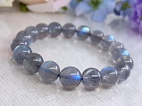 一点もの】美しい レッセンス効果 ラブラドライト/9.5㎜ 神秘的 美しい