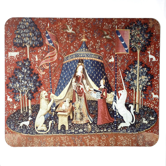 貴婦人と一角獣 我が唯一つの望みに マウスパッド マウスパッド chaya