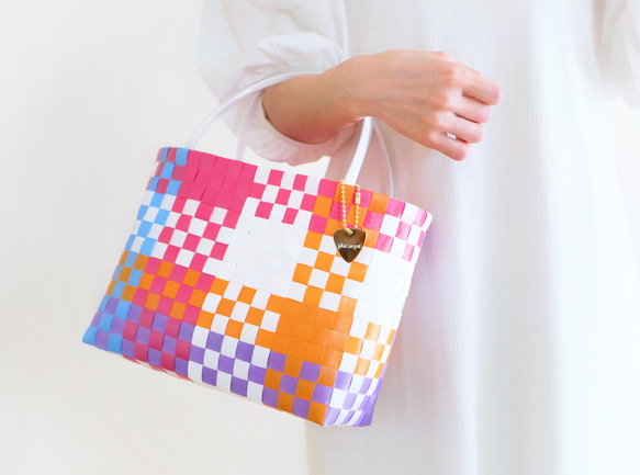 2022年1番人気デザイン！ゼリービーンズM 2WAYプラカゴバッグ 洗える