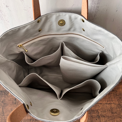 Mサイズ ミナペルホネン dop タンバリン トートバッグ ネイビー 機能