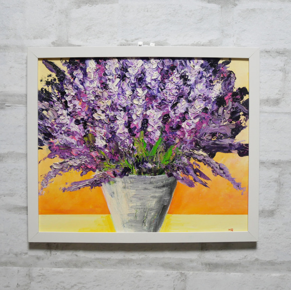 油絵 絵画 【ラベンダー】 絵画 HR 通販 13749544｜Creema(クリーマ