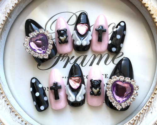 ネイル チップ 地雷 量産型 地雷系 ネイルチップ（つけ爪） 27〜31日