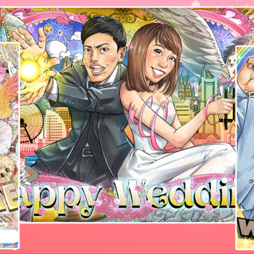 似顔絵【誕生日】オーダーメイド 漫画風 プレゼント コスプレ イラスト