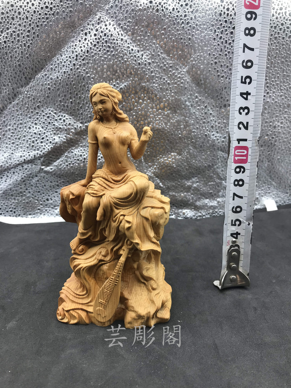 極上の木彫】弁財天 彫刻工芸品 裸婦像 置物 彫刻 芸彫閣 通販