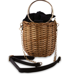 在庫一掃セール】超特価 バケツ型かごバッグ 筒形かごバッグ レディス