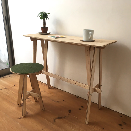 シンプル&ナチュラル! カウンターテーブル(W900/D300/H700) 〜サイズ