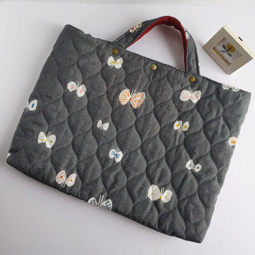 ミナペルホネン キルティング hana hane A4可 レッスンバッグ塾バッグ