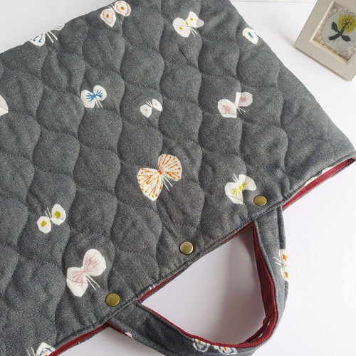 ミナペルホネン キルティング hana hane A4可 レッスンバッグ塾バッグ