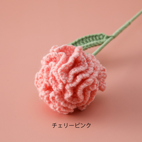 彼女のためのハンドメイドのかぎ針編みの花のカーネーションの家の装飾