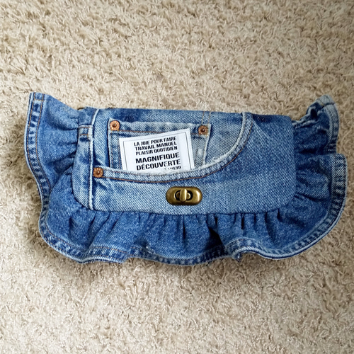 オーダー受付画面】デニム リメイク ウォレット ショルダー バック