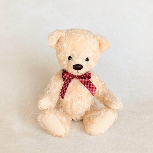 アイボリー色のくまま。|テディベア こぐま 25cm ぬいぐるみ くまま