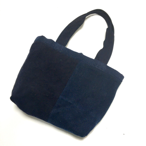 A4対応】藍染刺し子剣道着リメイク トートバッグ Mサイズ 1 トート