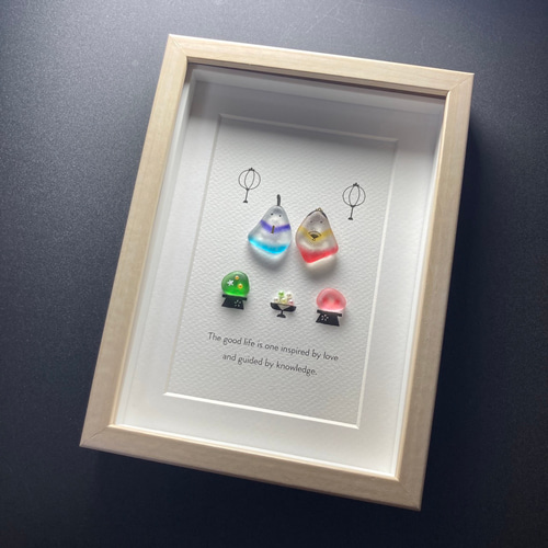 シーグラスアート「ひな祭り」 その他アート ゆきみ工房 通販 13193465