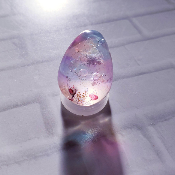 空玉 レジン】*｡・+シャボン玉FLOWERS+・｡*【雲レジン】 立体