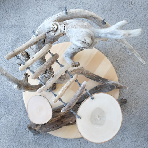 流木バードアスレチック M おもちゃ・ペット小物 Driftwood and birds