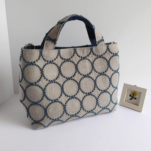 ミナペルホネン タンバリン ライトブルー 2wayパニーニ風ショルダー