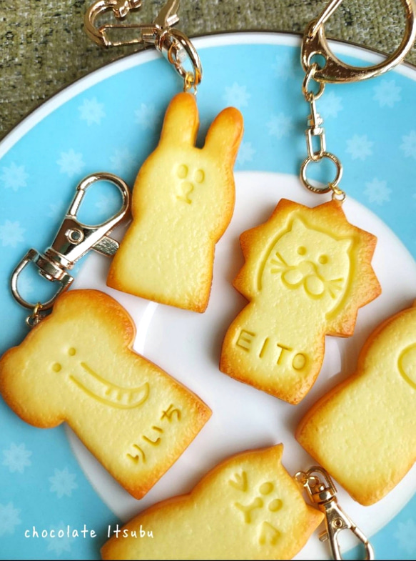 動物さんクッキーのキーホルダー♪フェイククッキー♪ フェイク